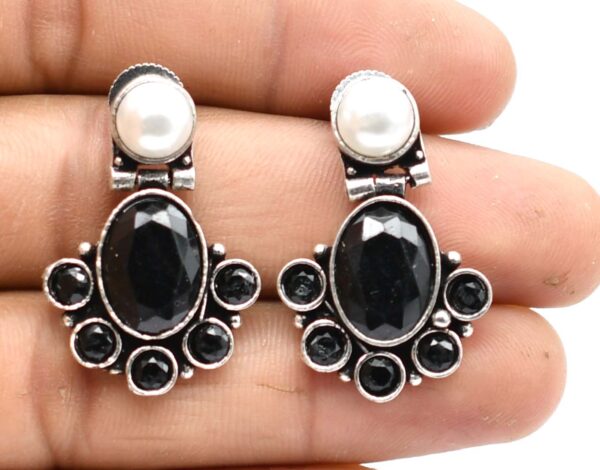 New Floral Silver Earrings - Image 6
