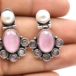 New Floral Silver Earrings