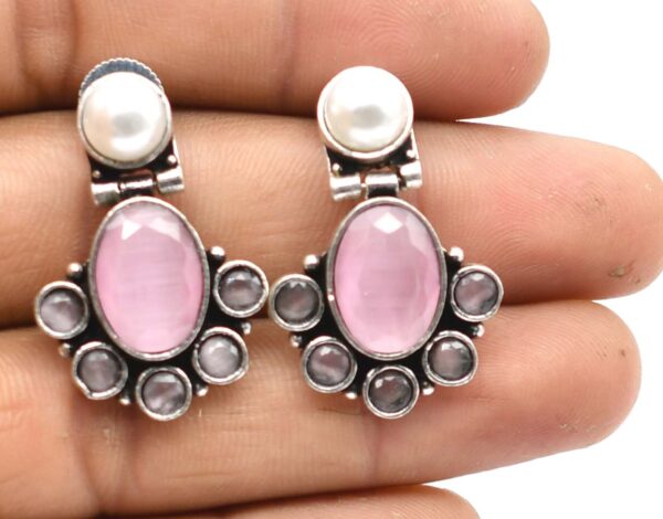 New Floral Silver Earrings