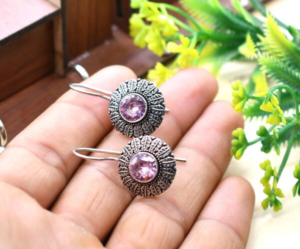 Stone Hook Earrings - Image 2