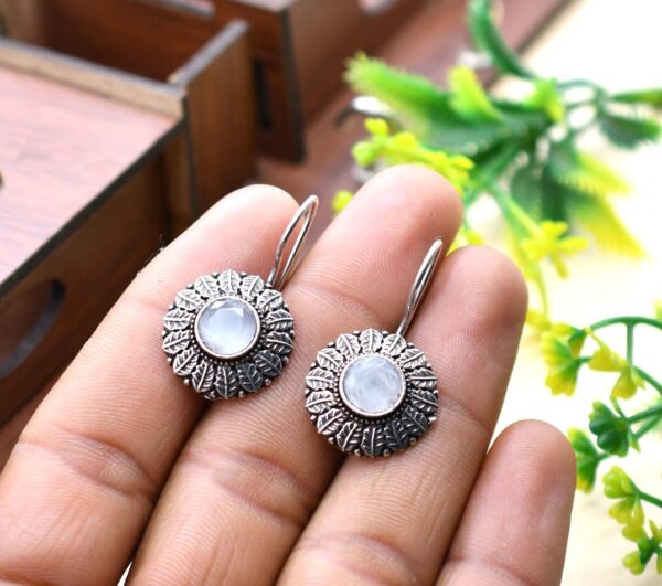 Stone Hook Earrings - Image 3