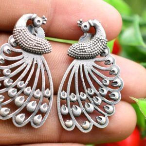 Peacock Drop Earrings