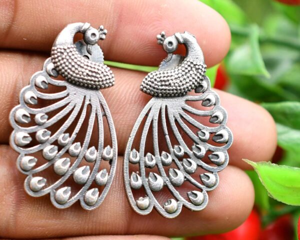 Peacock Drop Earrings