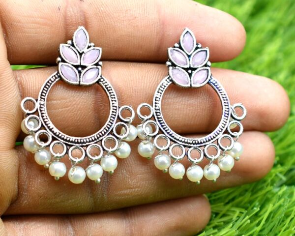 Pratika Stone Earrings - Image 3