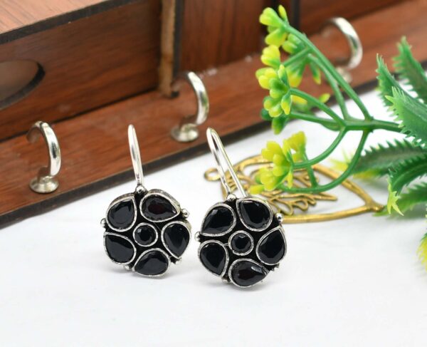 Flower Stone Earrings