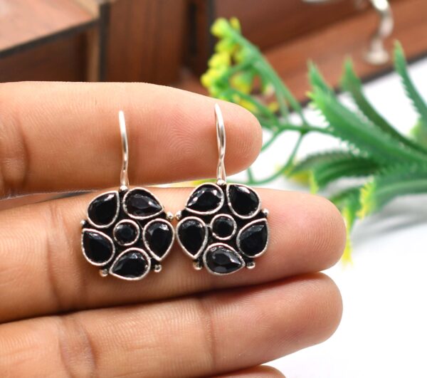 Flower Stone Earrings - Image 2