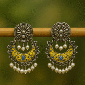 Jhumki Stone Earrings for girls & women Navratri