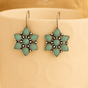 Antique Silver floral earrings