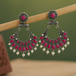 Jhumki Stone Earrings for girls garba
