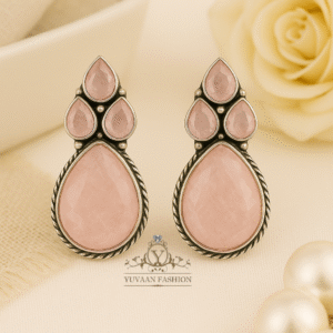 Bold Teardrop Stone Earrings